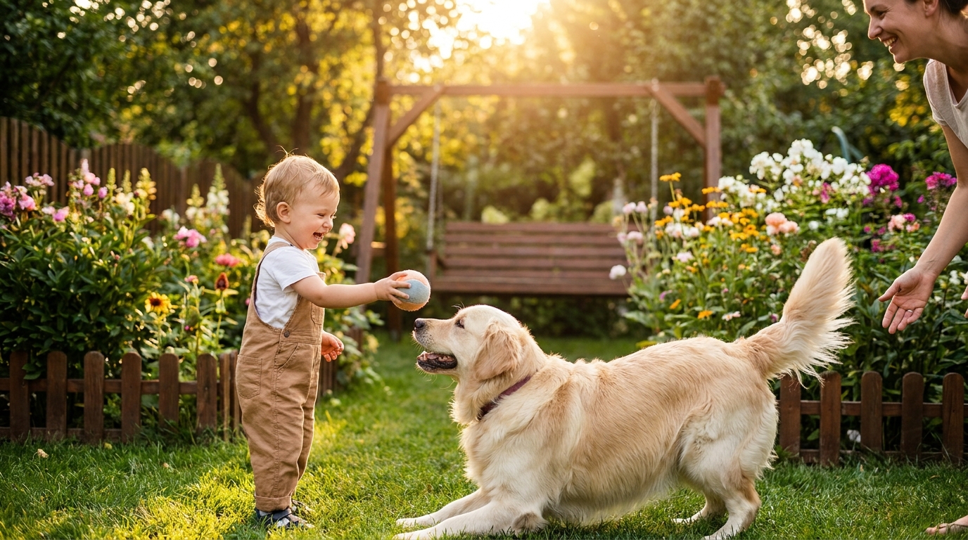 Chien et enfants