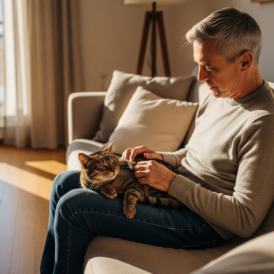 Sitter et chat